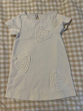 ZARA White Heart cotton dress